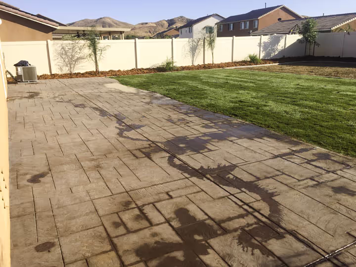 Residential Stamped Concrete Project C — photo 1